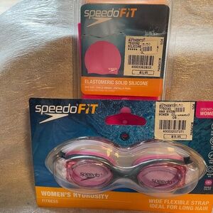 New. swim googles & swim cap